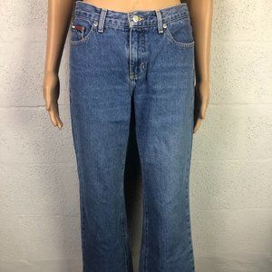Tommy Hilfiger Womens Vintage Roc Roc Straight Leg Flag Jeans ST # 081205 Size 7